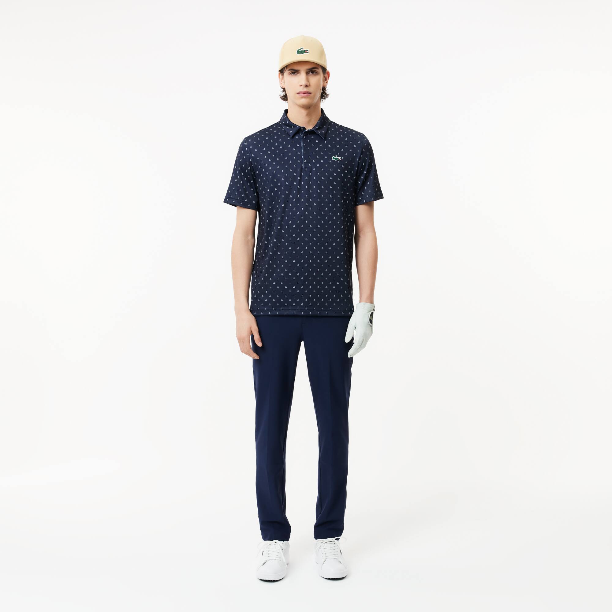 Herren LACOSTE GOLF Poloshirt aus recyceltem Polyester Kurze Ärmel - Blau - Lacoste - Herren