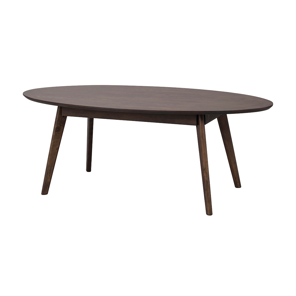 Ovale salontafel Yumi Donker hout
