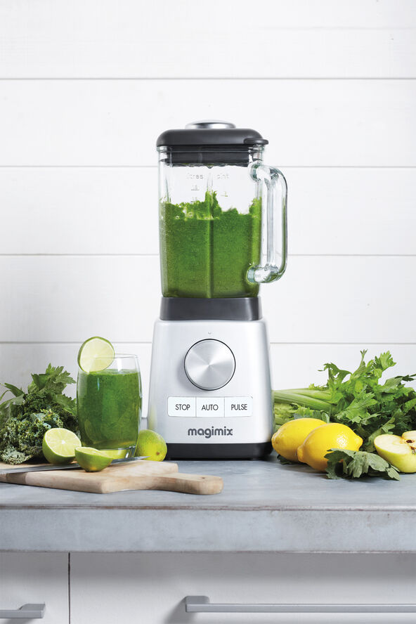 Magimix Power blender mat stål 1,8 liter Sølv, transparent, sort