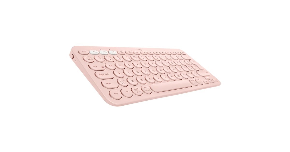 LogitechK380 Multi-Device Bluetooth Keyboard, toetsenbord  (Lichtroze, EU lay-out (QWERTY), Bluetooth 3.0)