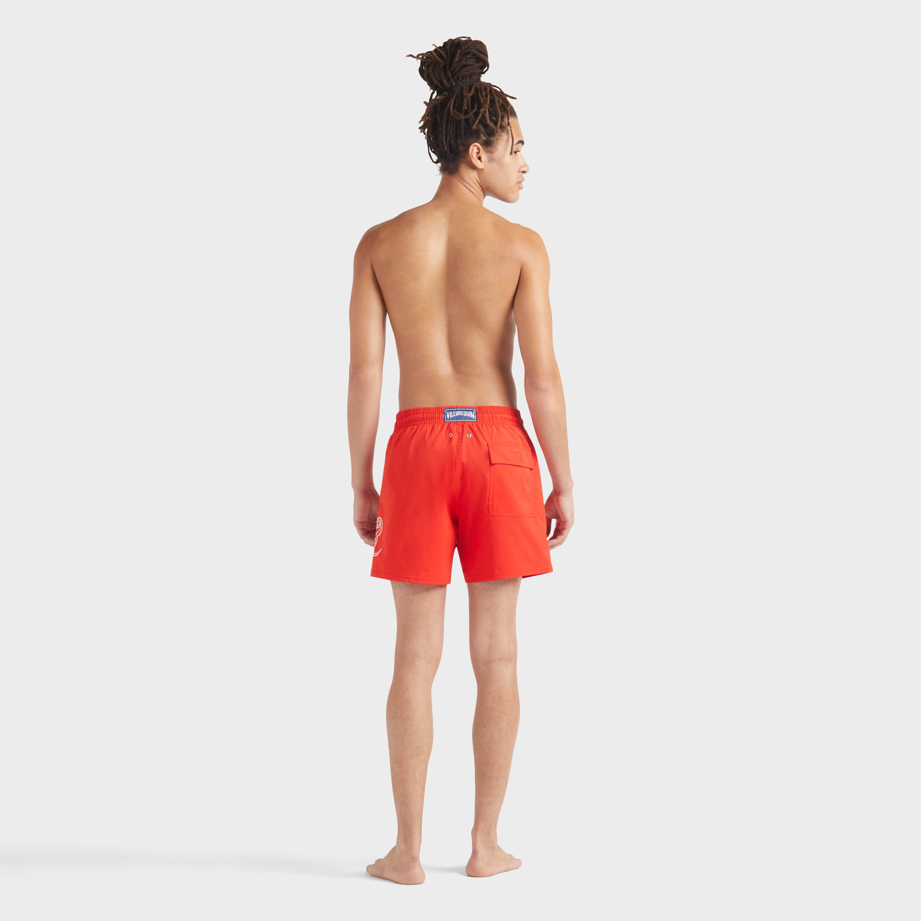 Maillot de bain court stretch homme Poulpe placé