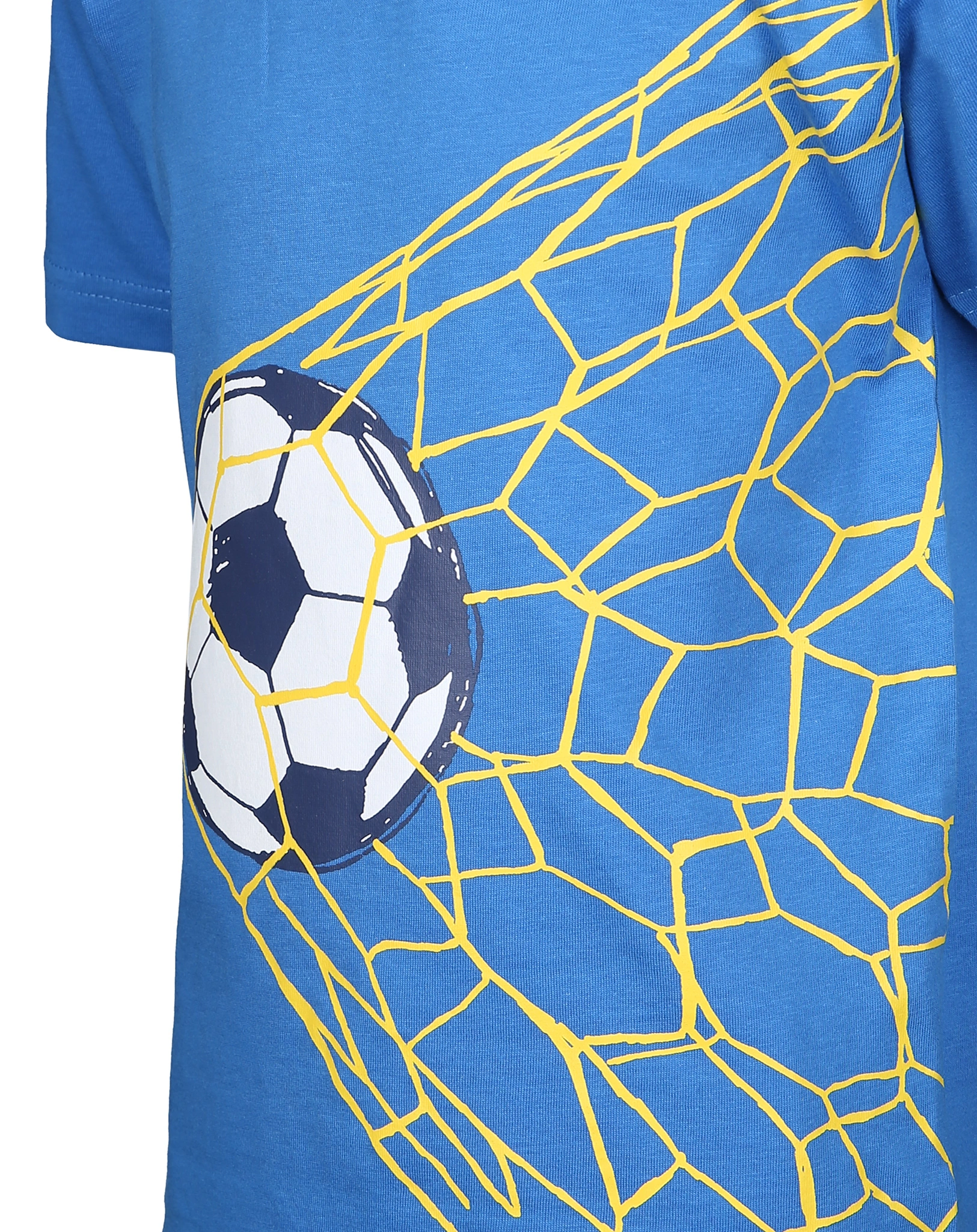 T-Shirt FUßBALL-NETZ in blau