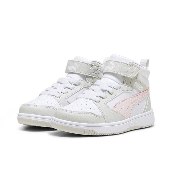 PUMA PUMA REBOUND V6 MID AC   P 393832 PUMA-WHITE-FROSTY-PINK-SEDATE