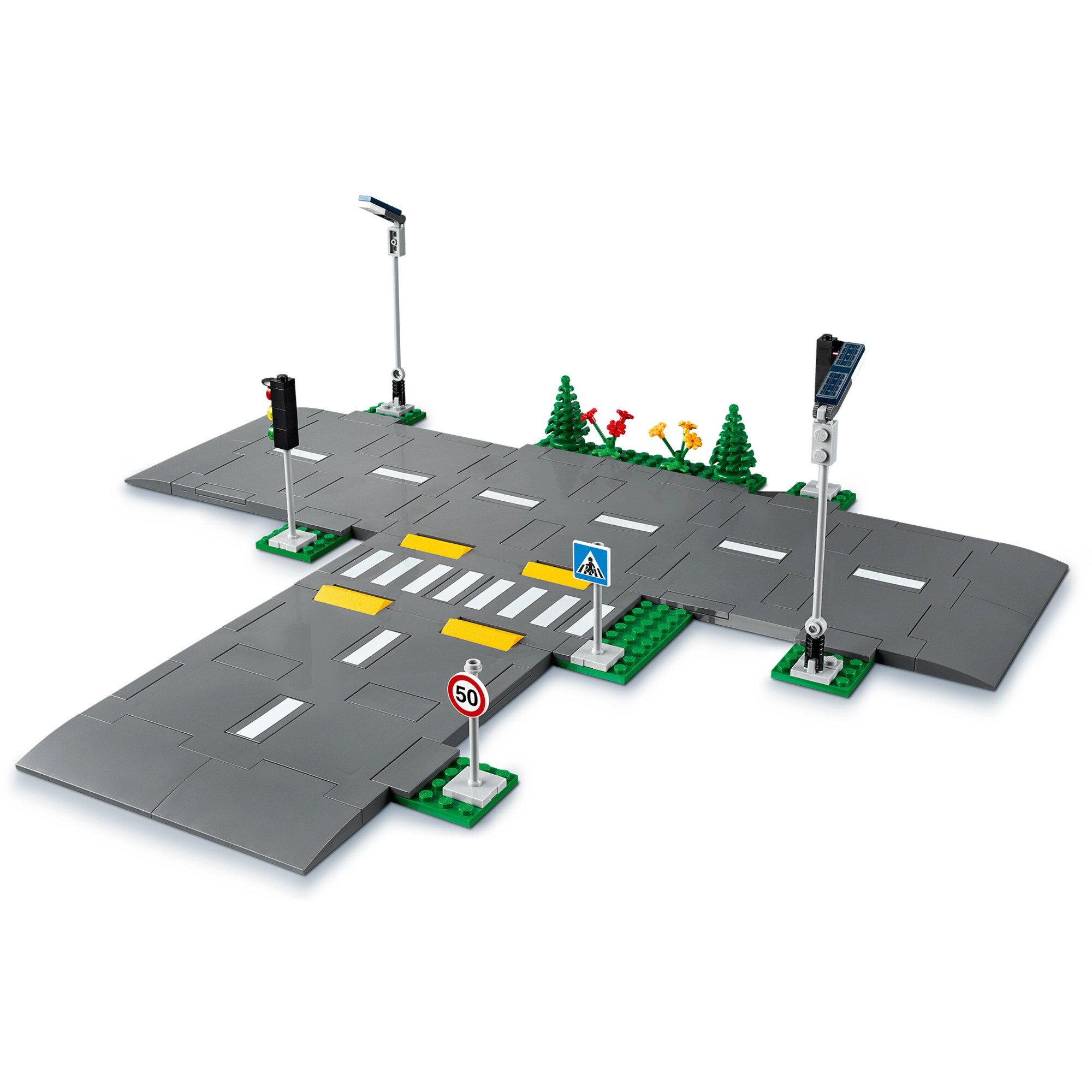 LEGO Konstruktionsspielzeug City Straßenkreuzung mit Ampeln