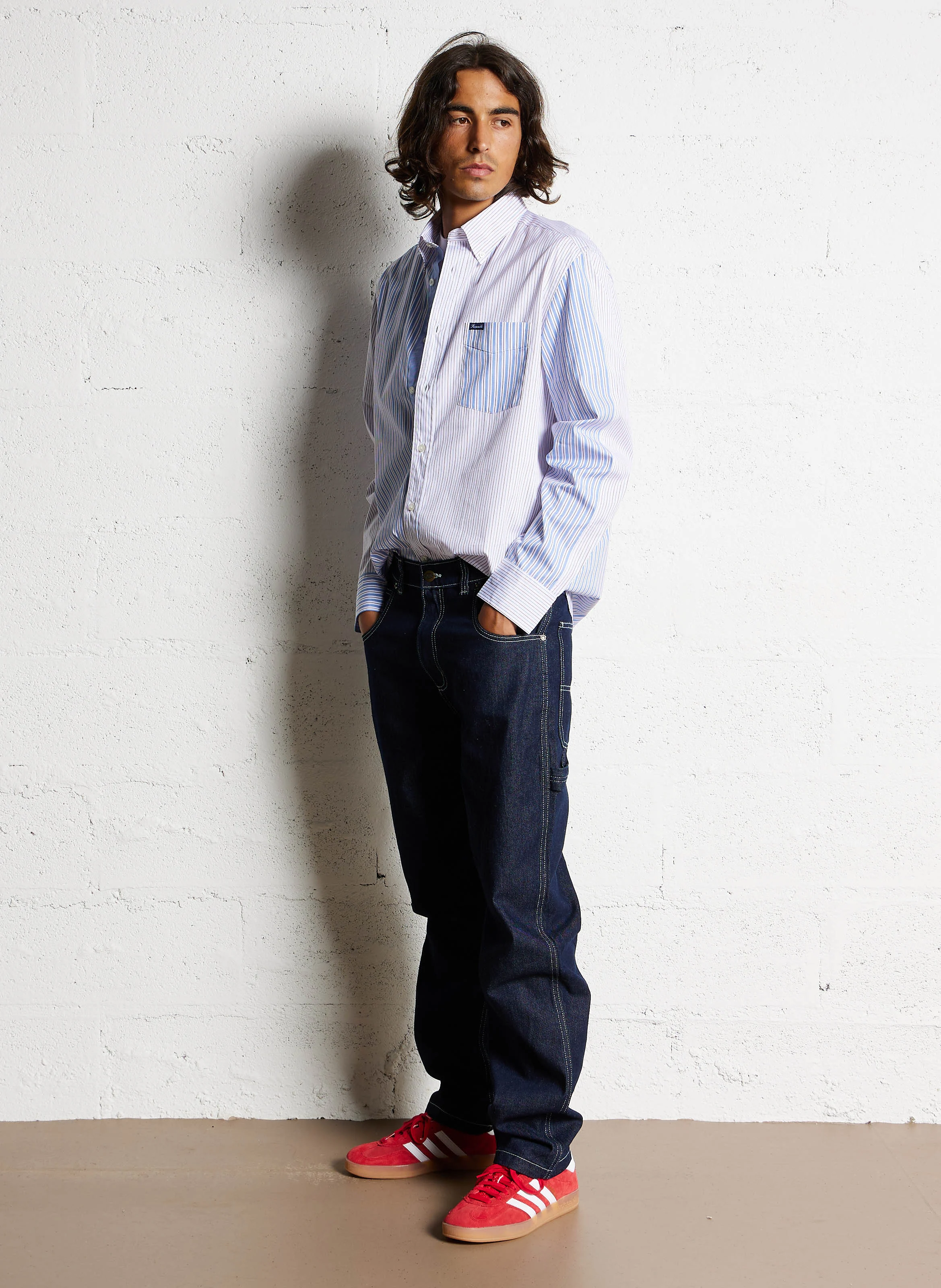 GARYVILLE - Jean droit en coton | Bleu