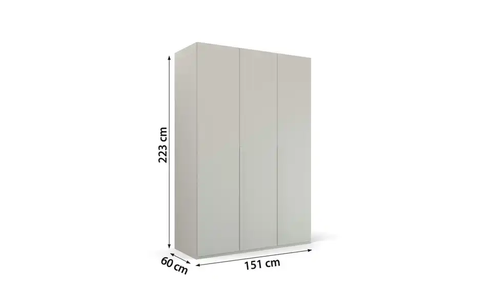 Drehtürenschrank 151 cm