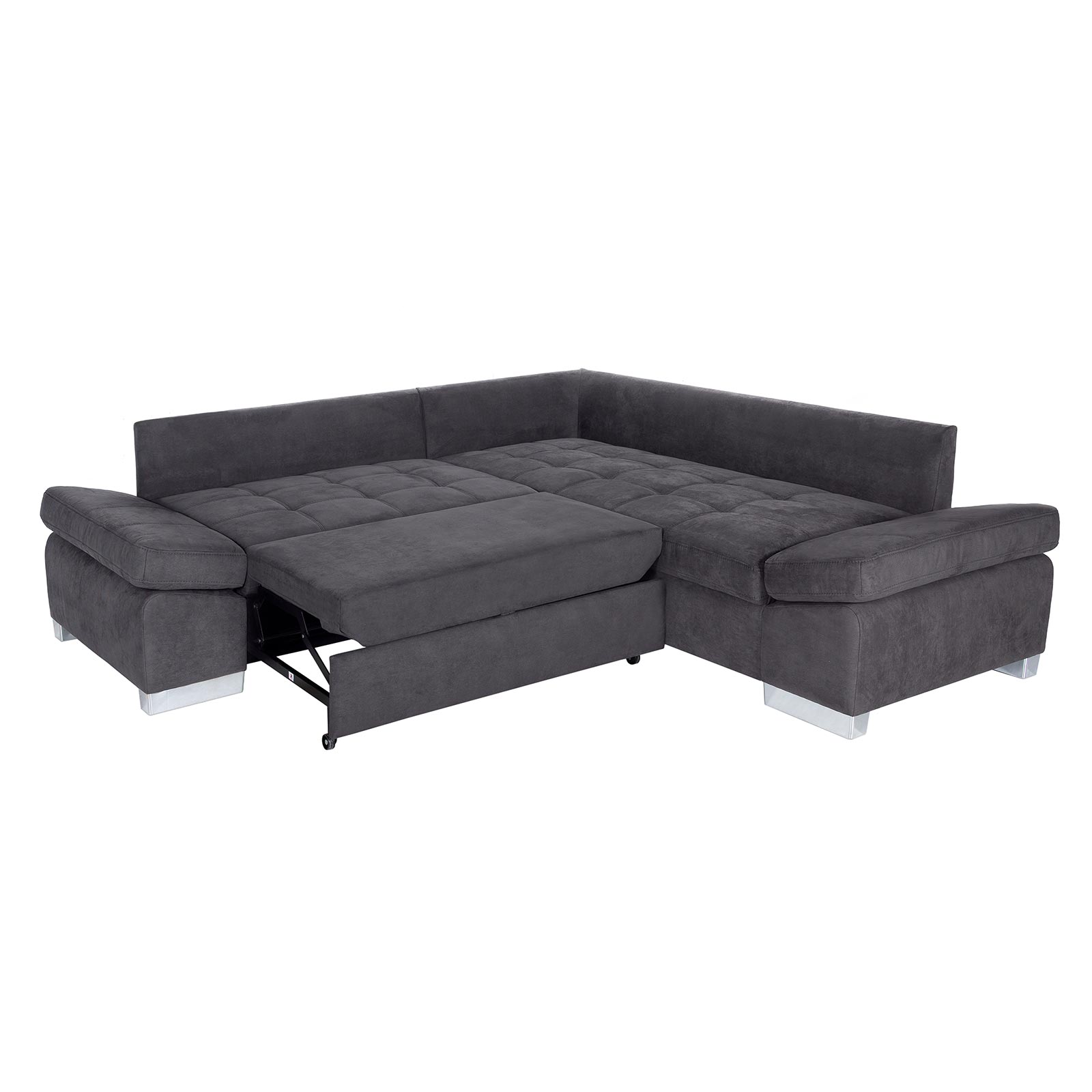 Ecksofa - basalt - Liegefunktion links
