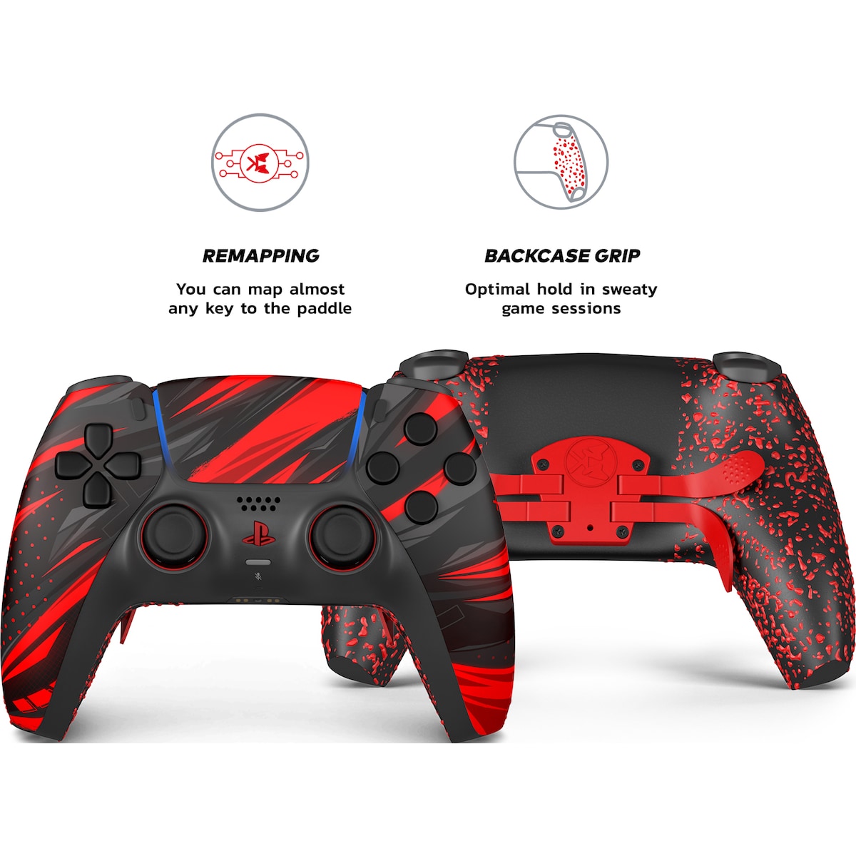 King PS5 trådløs kontroller modell 3 (rage)