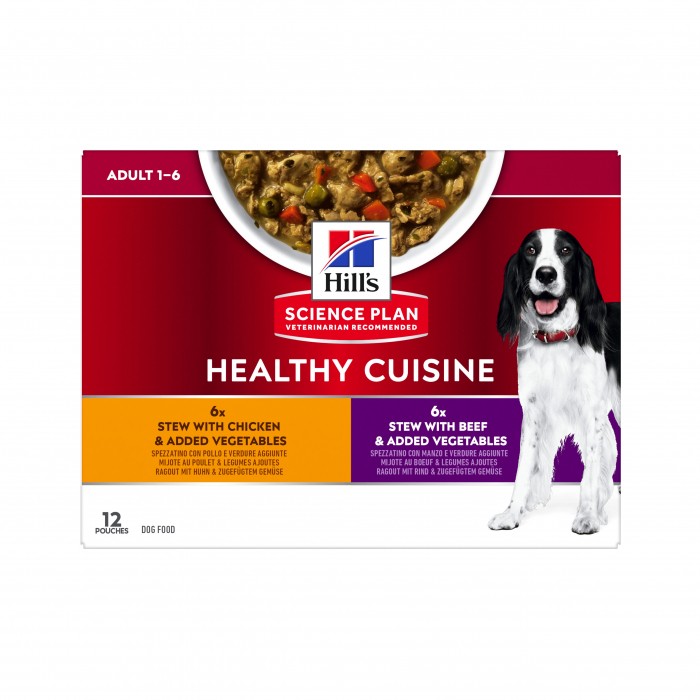 HILL'S Science Plan Healthy Cuisine Medium & Large Adult en Mijotés – Pâtée pour chien