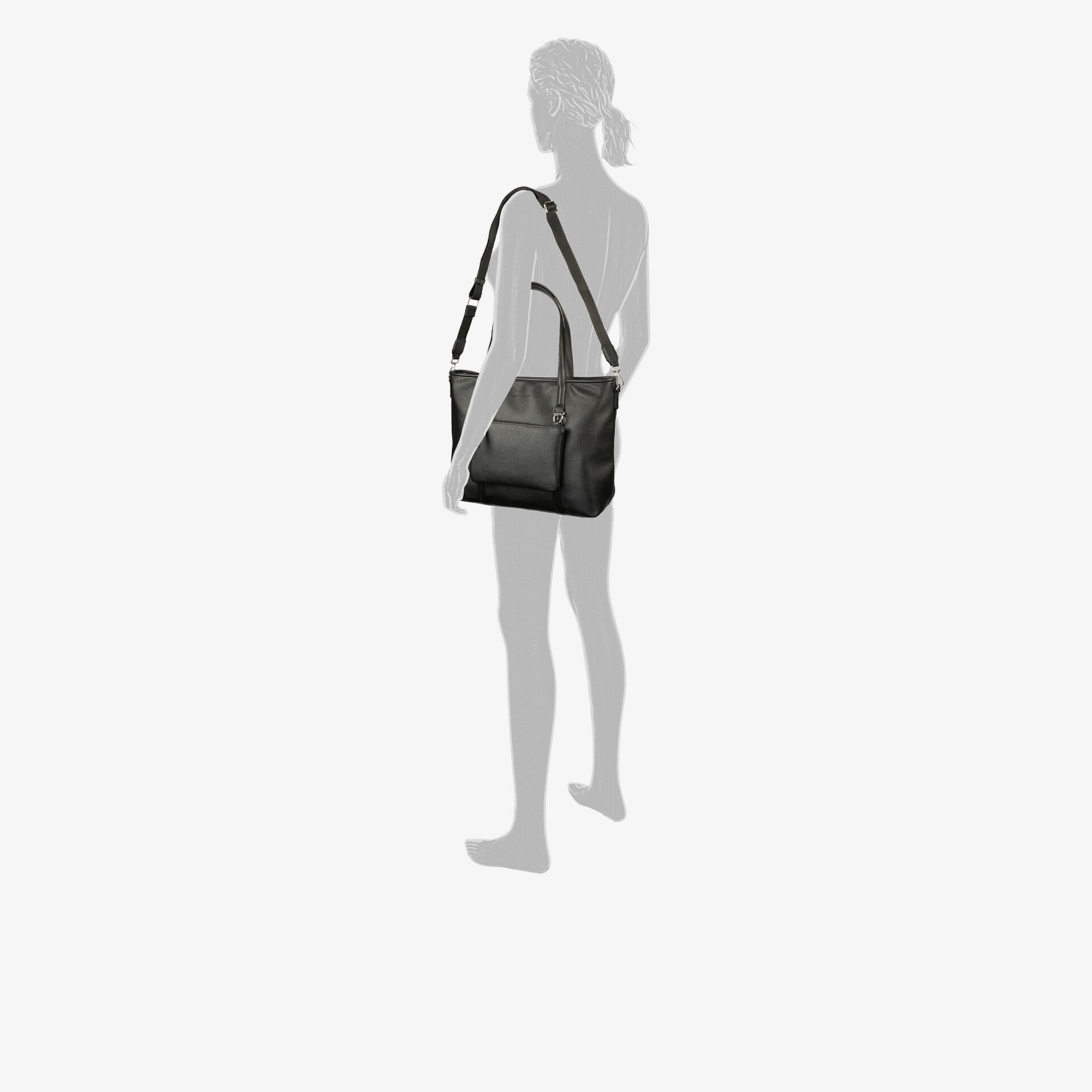 TOM TAILOR Damen Shopper Schwarz - Jetzt bei reno.de kaufen