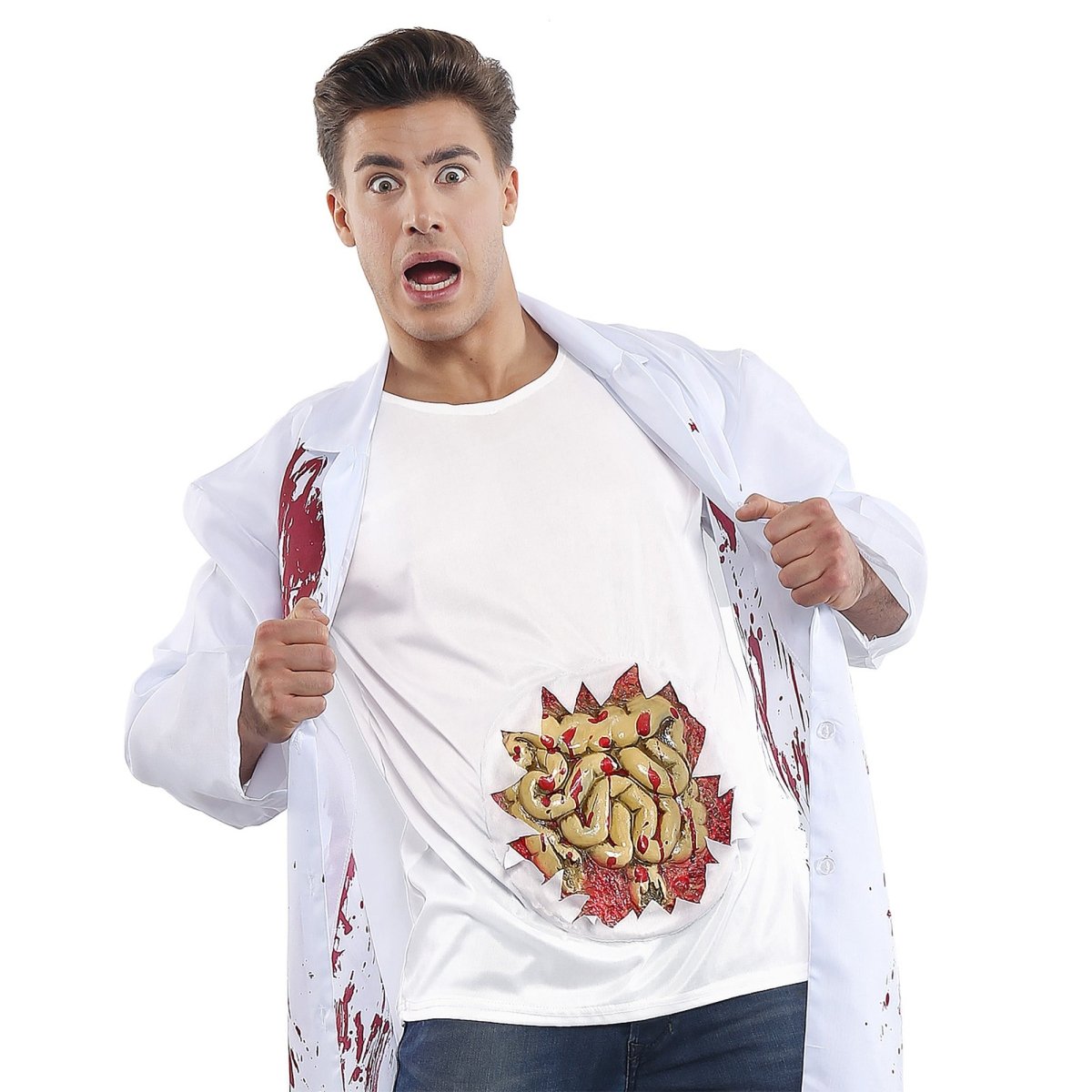 Halloween Shirt Heren Ingewanden