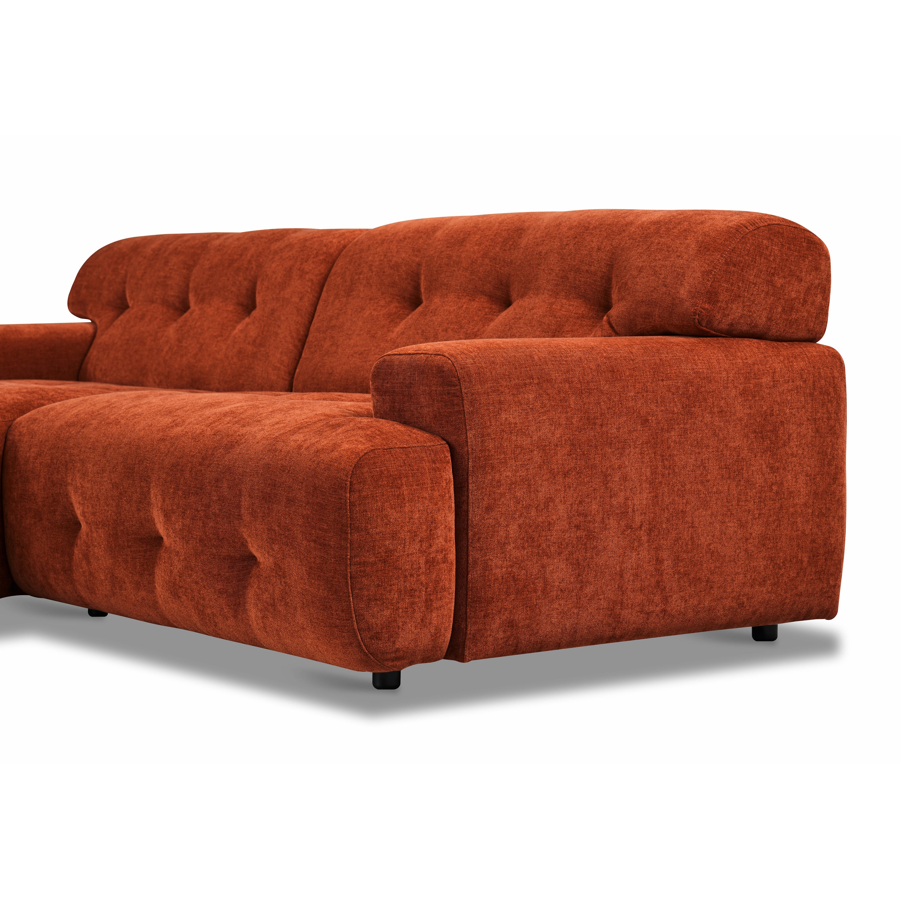 by fonQ Ruby Hoekbank met Chaise Longue Links - Terra