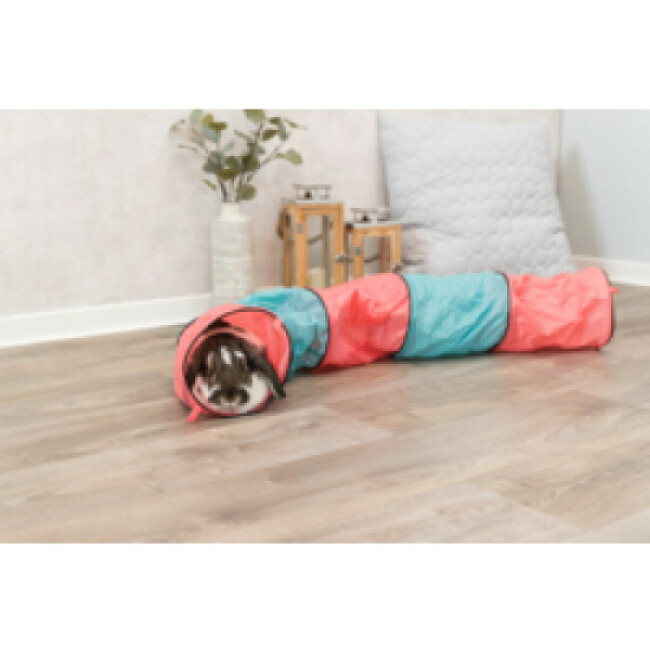 Tunnel de jeu pour lapin Trixie gris/vert