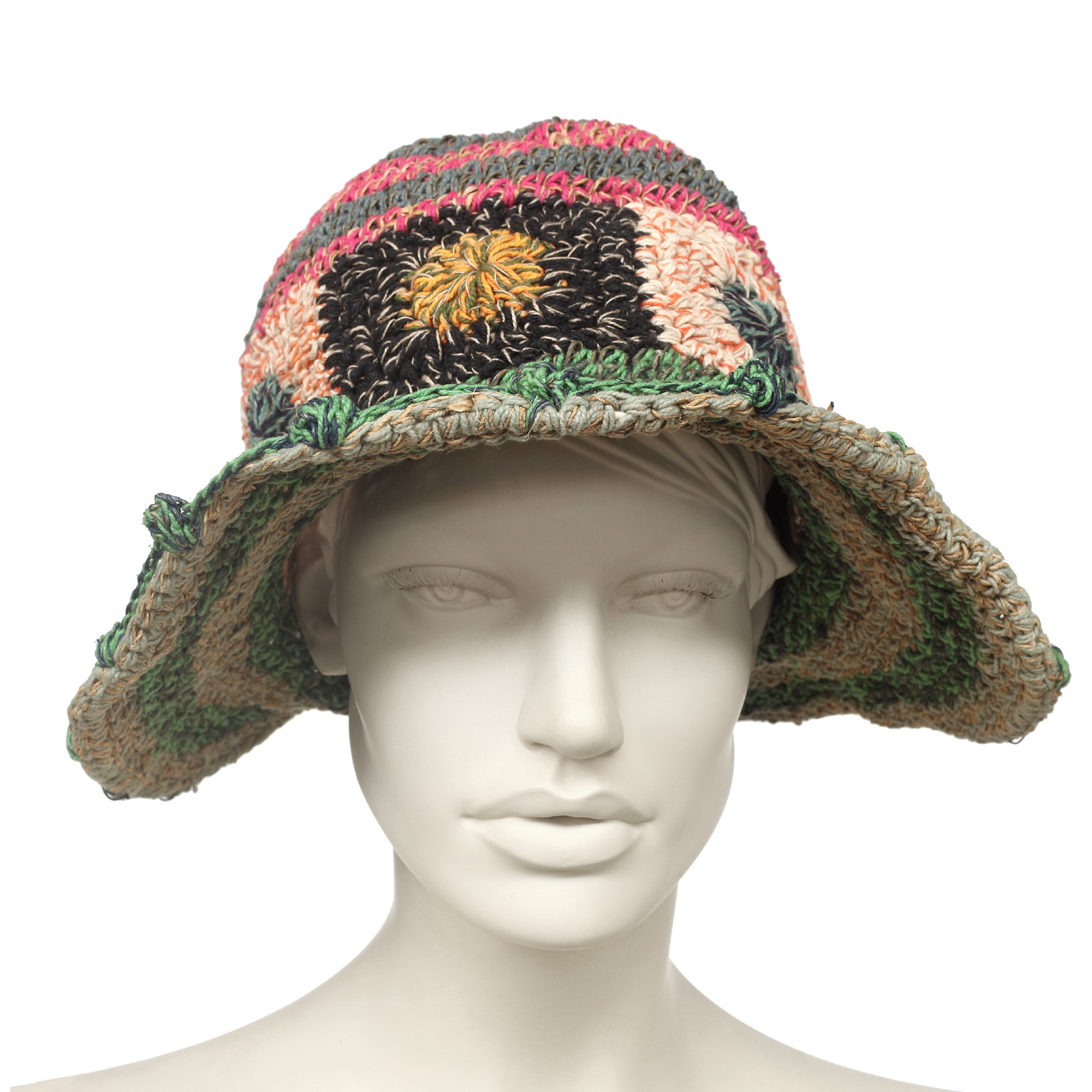 Sommerhut, multicolor, aus Hanffaser und Baumwolle günstig bestellen