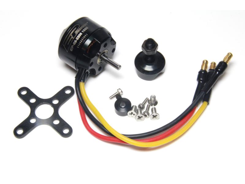 EP Brushless Aussenläufer Premium V2 2208-1100 KV 2-3S Brushless Motor für Flugmodelle mit 300 - 850 g Abfluggewicht
