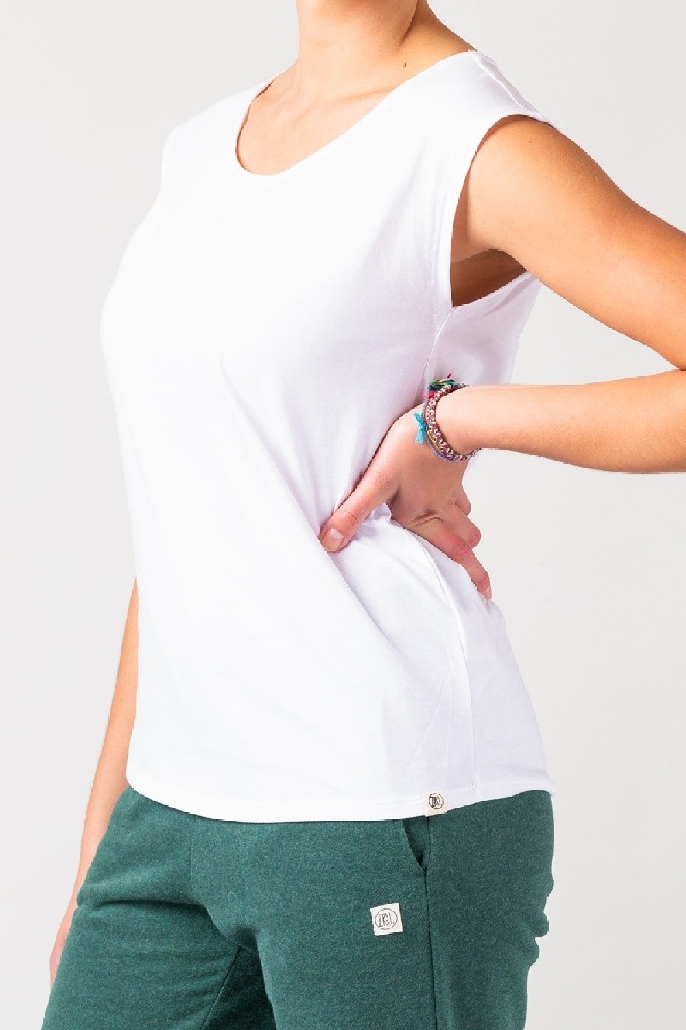 WE ARE ZRCL Damen Two Shirt Basic White