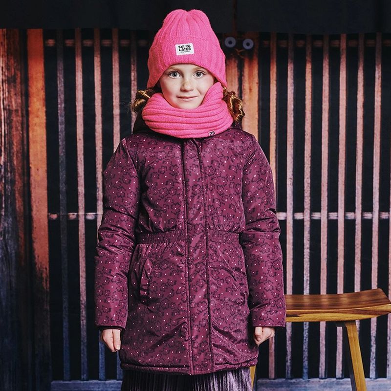Z8 - Channa - Winterjas - Bordeaux - Voor Meisjes