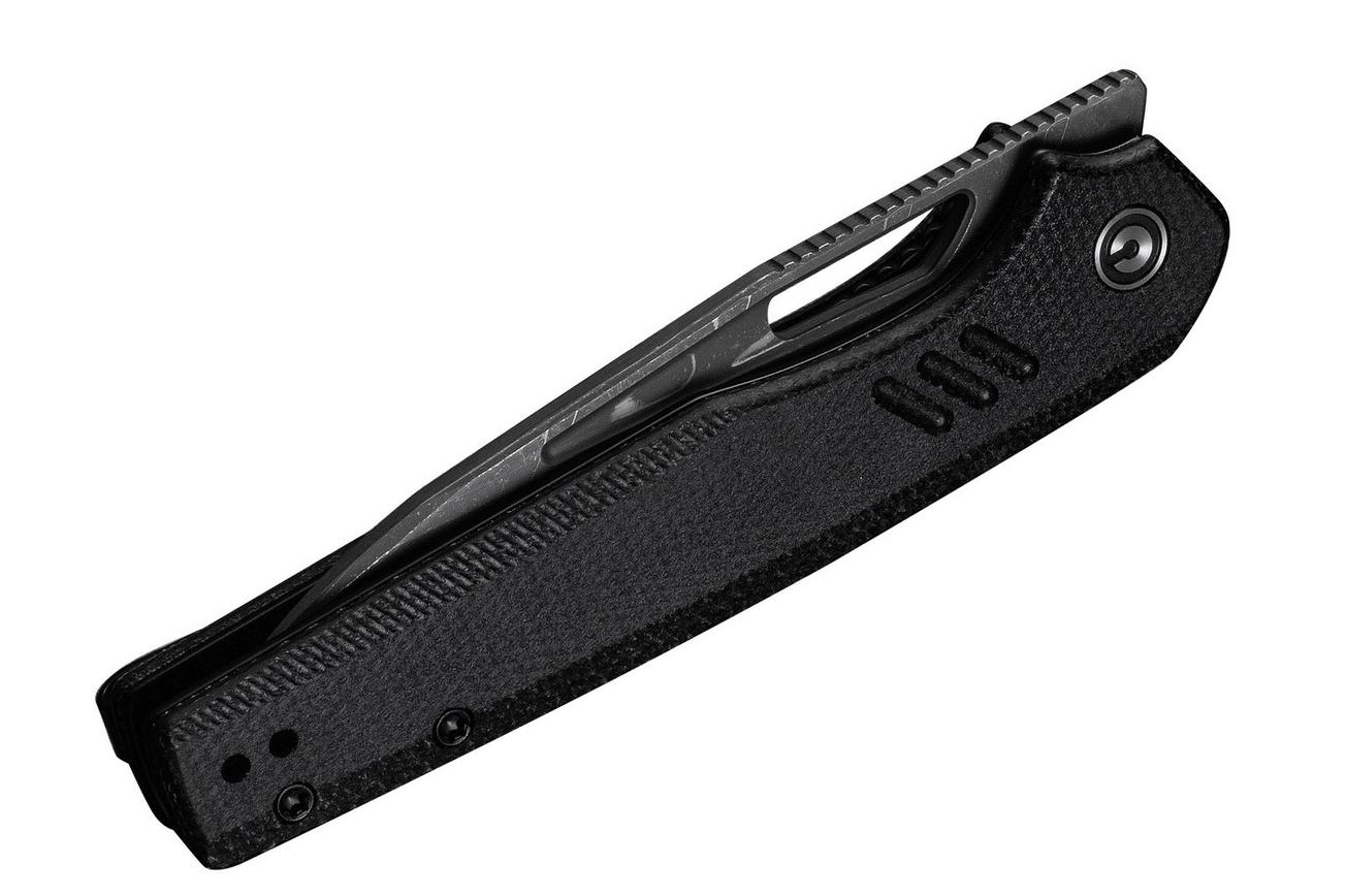 Civivi Guile C24062B-DS1 Damascus, Black Micarta, zakmes, Shawn Ashmore design