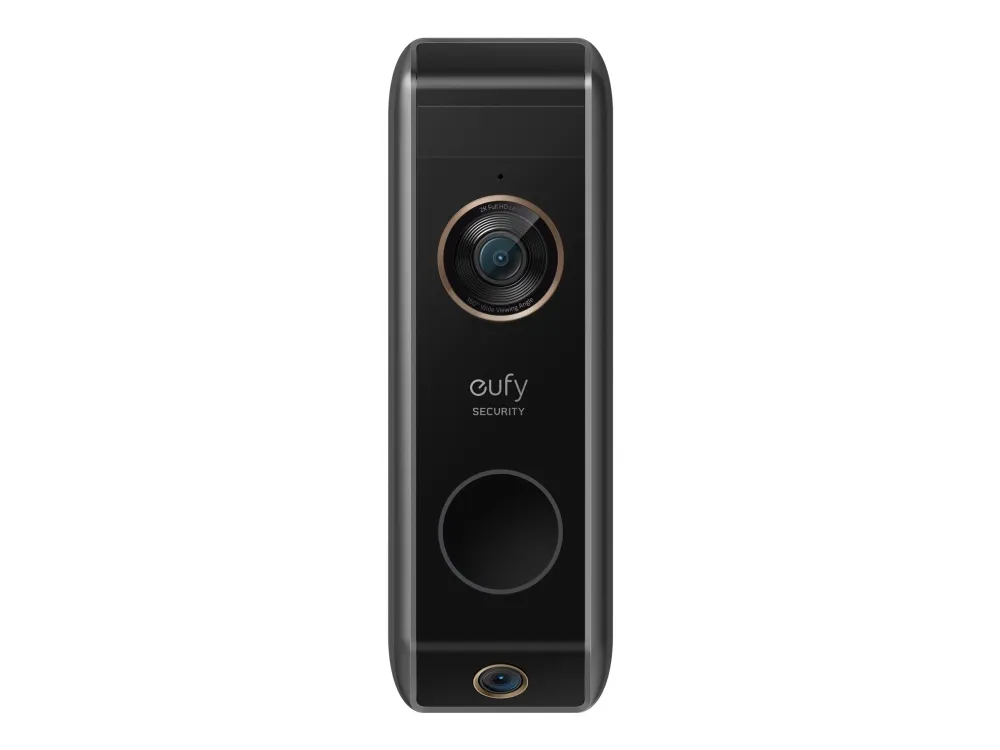 Eufy Video Doorbell Dual - Add-on - dørringeklokke - trådløs - 802.11b/g/n - sort