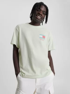 Camiseta Relaxed Fit com Logo nas Costas