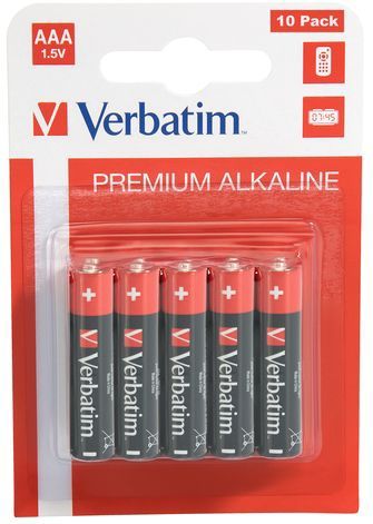 Verbatim AAA-alkalinebatterijen - 1.5V, 10-pack