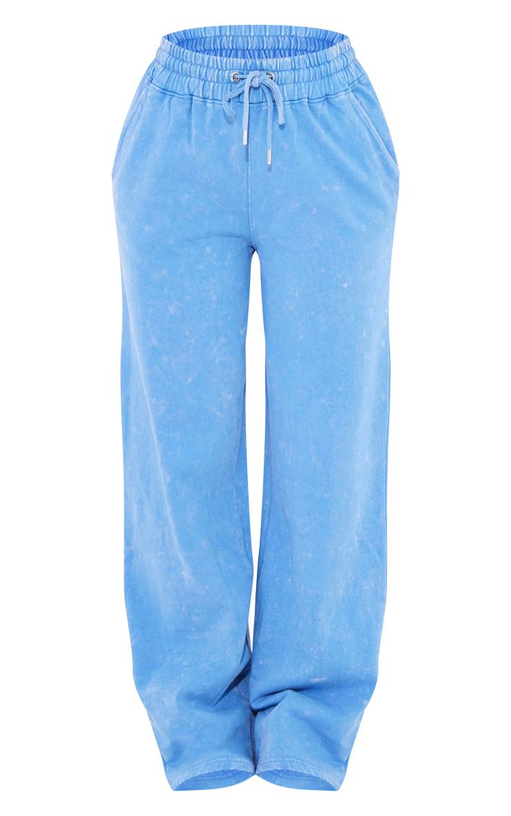 Bleu Joggers Larges Délavés