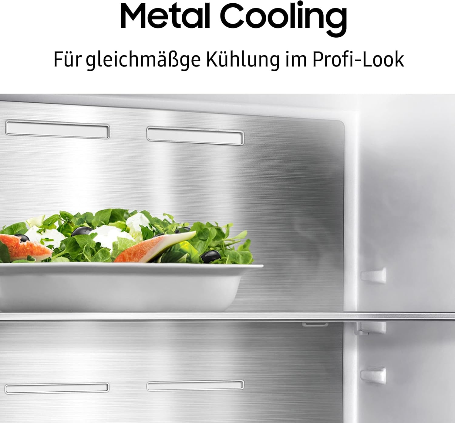 RL38A7B5BS9/EG Bespoke Kühl-/Gefrierkombination, 203 cm, 387 ℓ, 35 dB(A), Space Max Technologie, Twin Cooling+, Cool Select+, Metal Cooling, No Frost+, Edelstahl Look