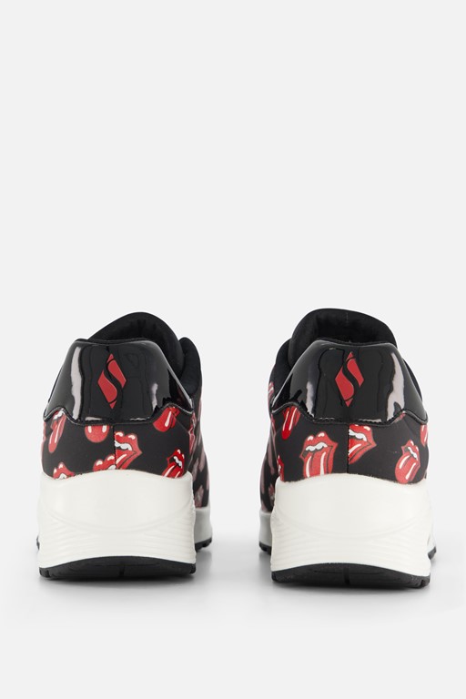 Skechers Uno Rolling Stones Sneakers zwart
