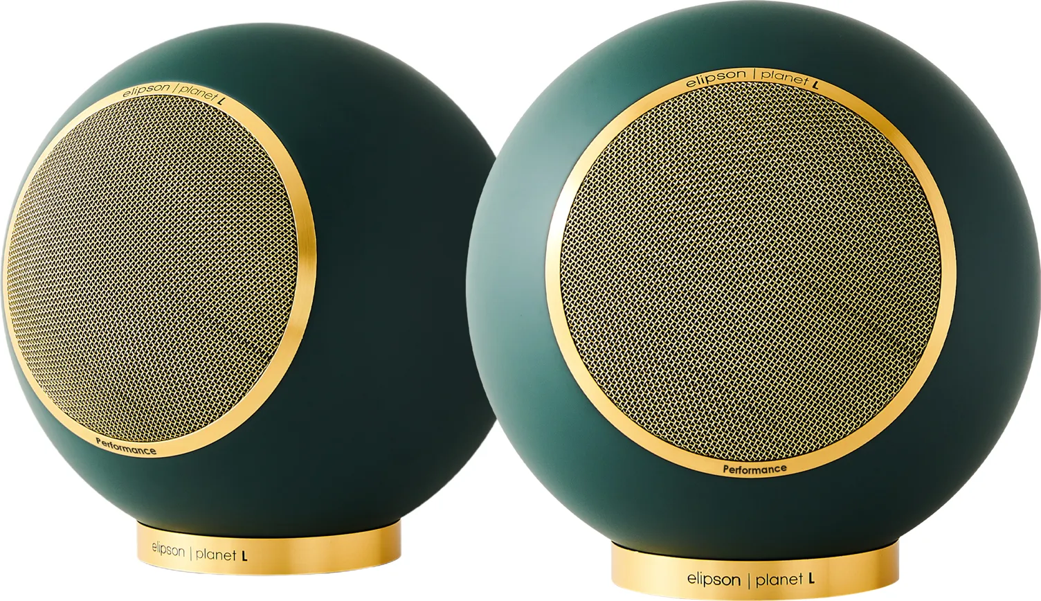 Elipson Planet L Performance 2.0 Vert foncé Gold (la paire) Enceintes bibliothèque