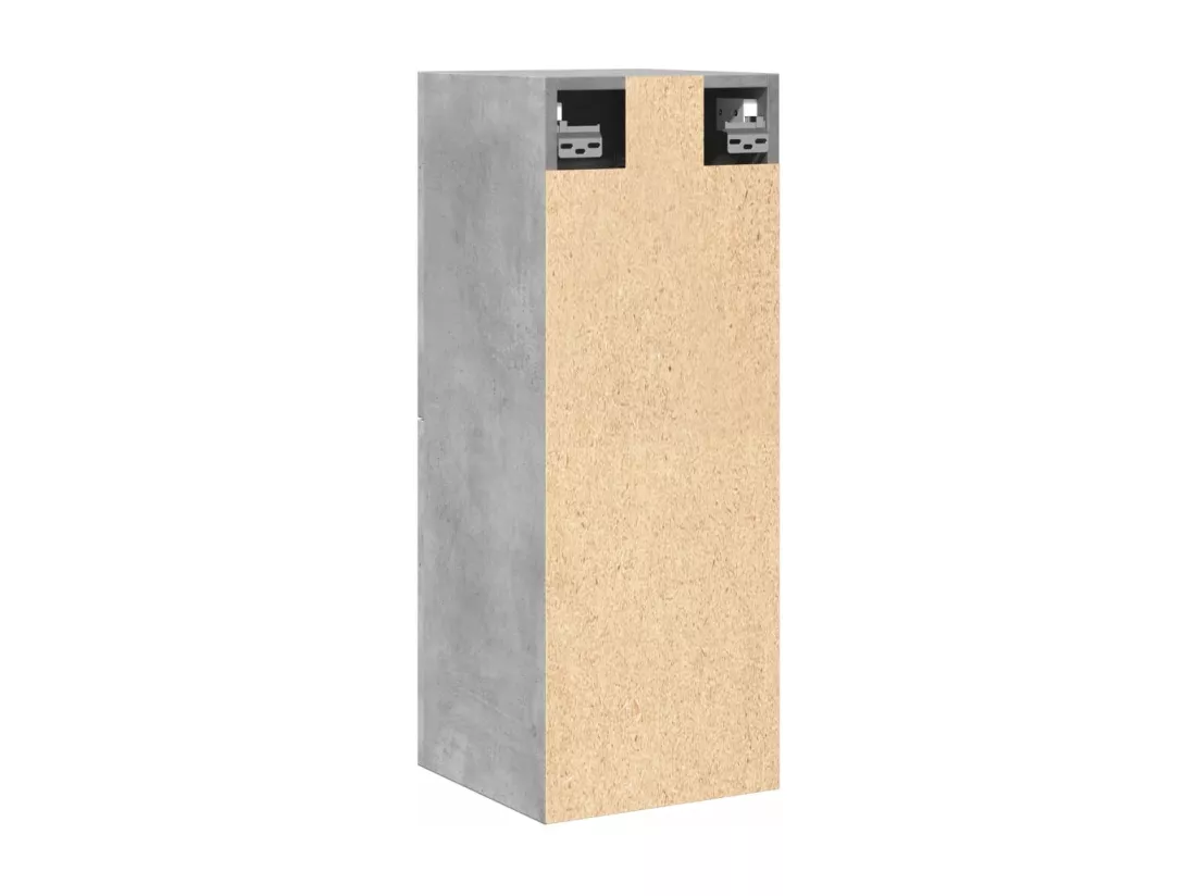 Armoire de salle de bain suspendue gris béton bois d'ingénierie