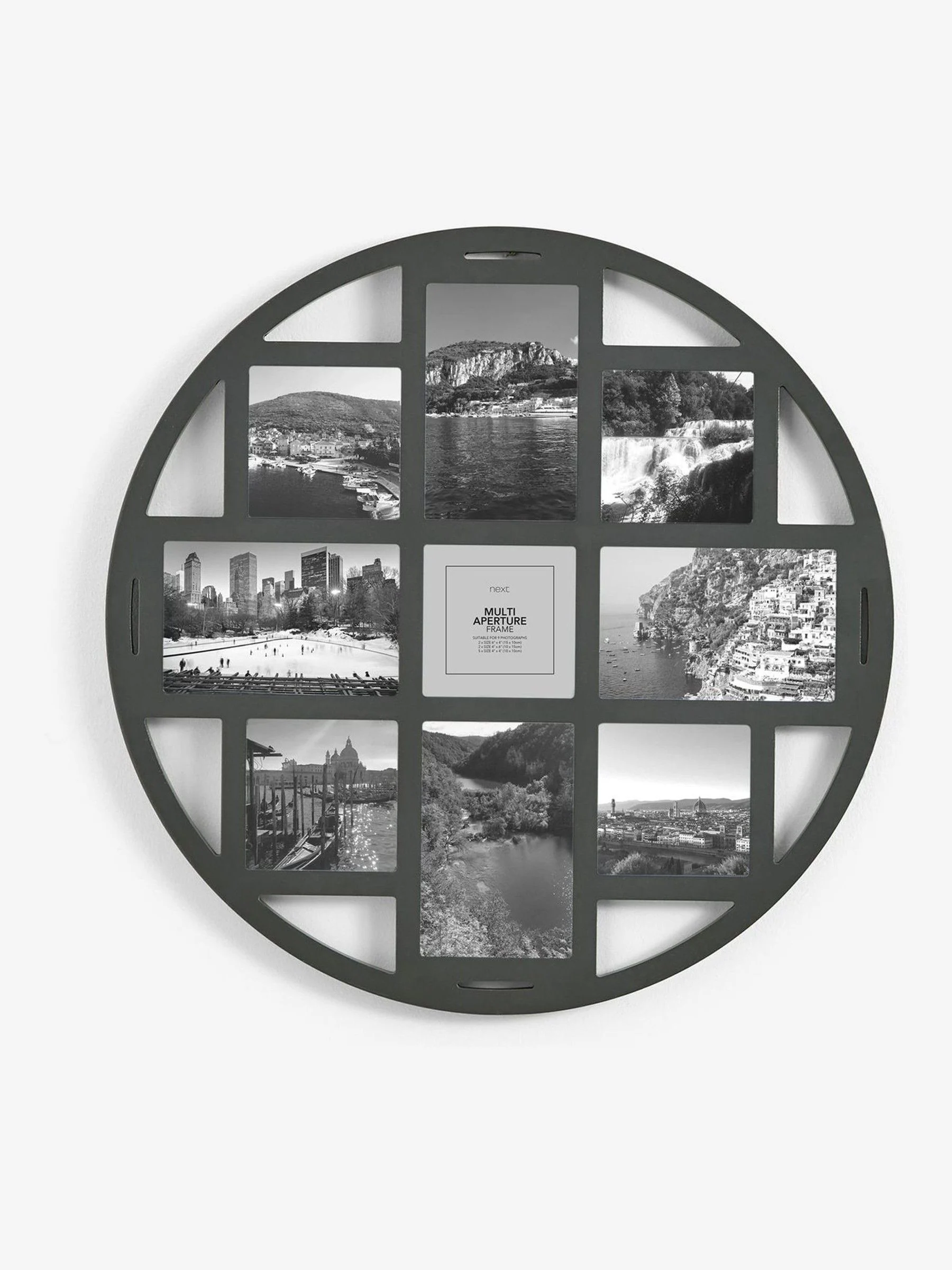 Ronde fotolijst voor meerdere foto's