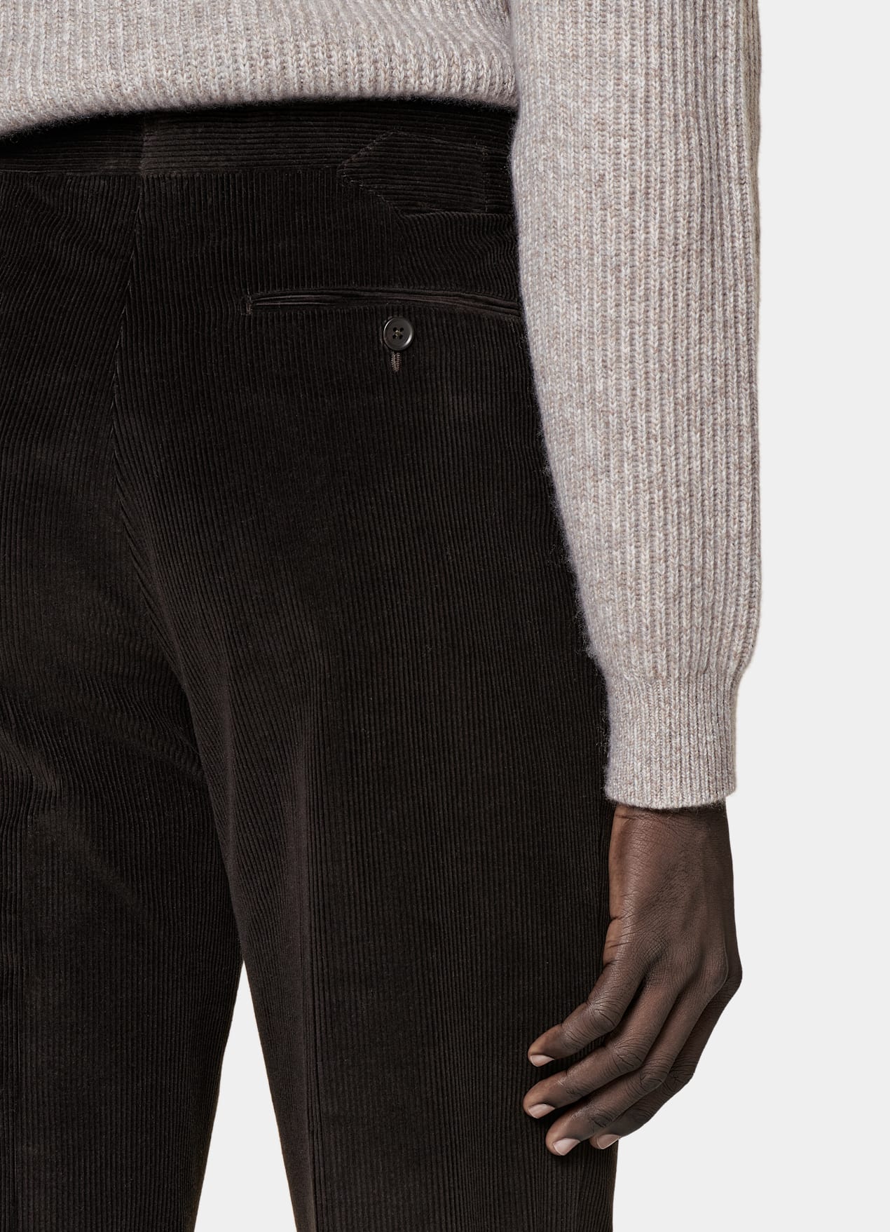 Costume Havana coupe Tailored marron foncé