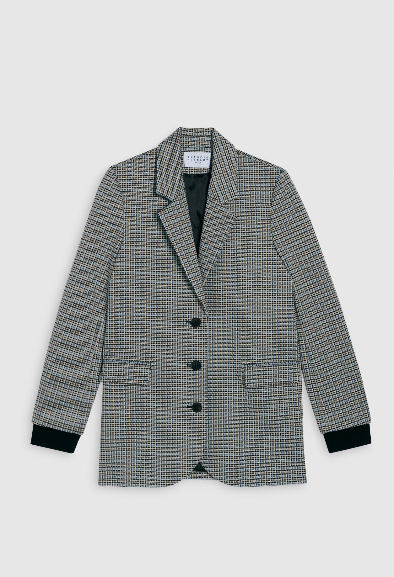 Veste &agrave; carreaux tailleur