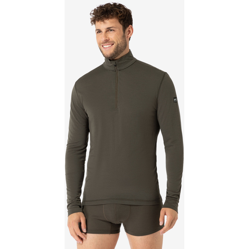 Super.Natural Herren Tundra175 Zip 1/4 Longsleeve