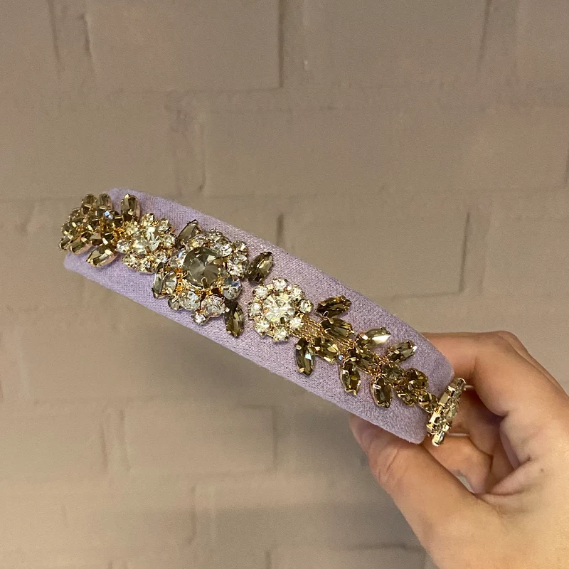By Stær VITA Hairband - Purple With Stone