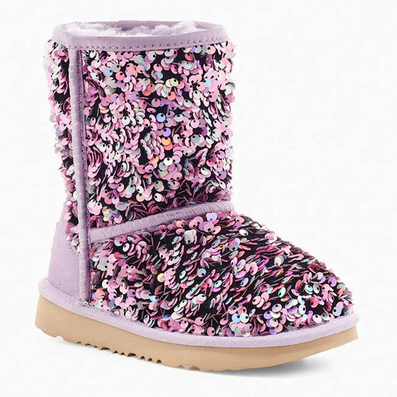 Ugg Boots fourrées Laine à Sequins Classic II Stellar rose/multicolore
