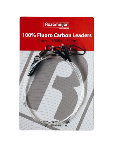 Bas de Ligne Rozemeijer 100 % Fluorocarbone 35cm (2 Pièces)