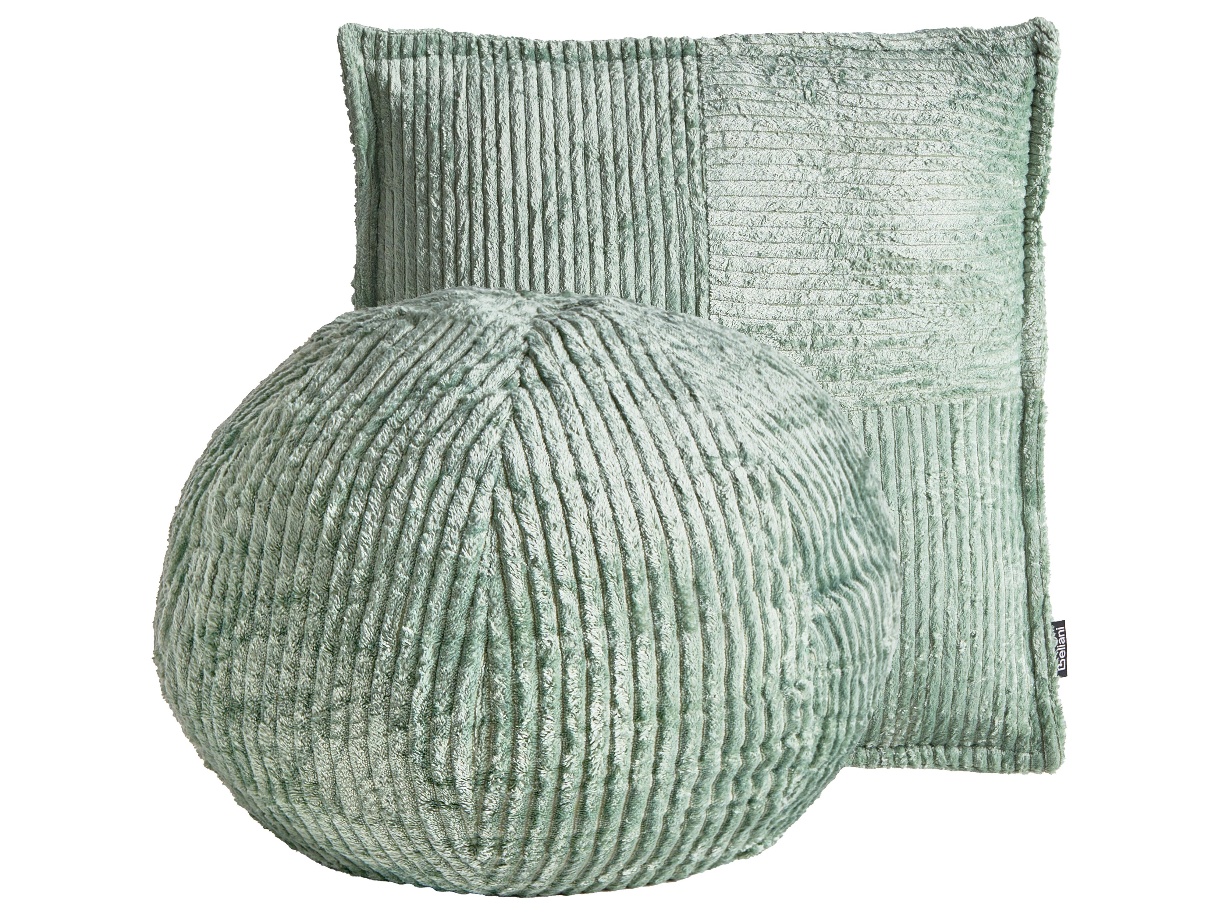 Set van 2 sierkussens MARANTA Corduroy 30 x 30 cm 45 x 45 cm Groen effen