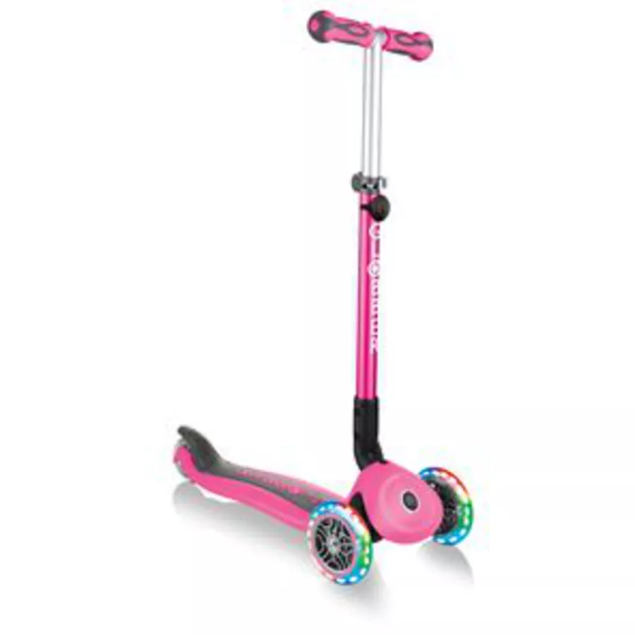 GLOBBER GO-UP DELUXE LIGHTS pink, mit Leuchtrollen