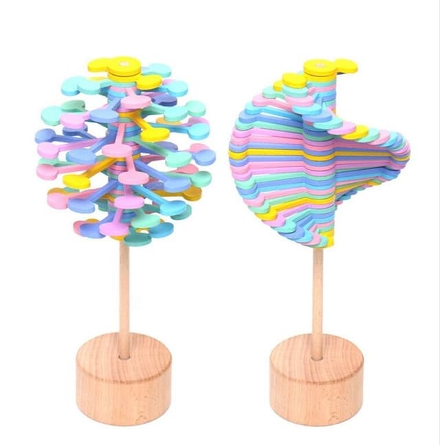 Lollipopter fidget spinning legetøj, pastelfarver