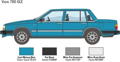 Italeri - Volvo 760 Gle Bil Byggesæt - 1:24 - 3623