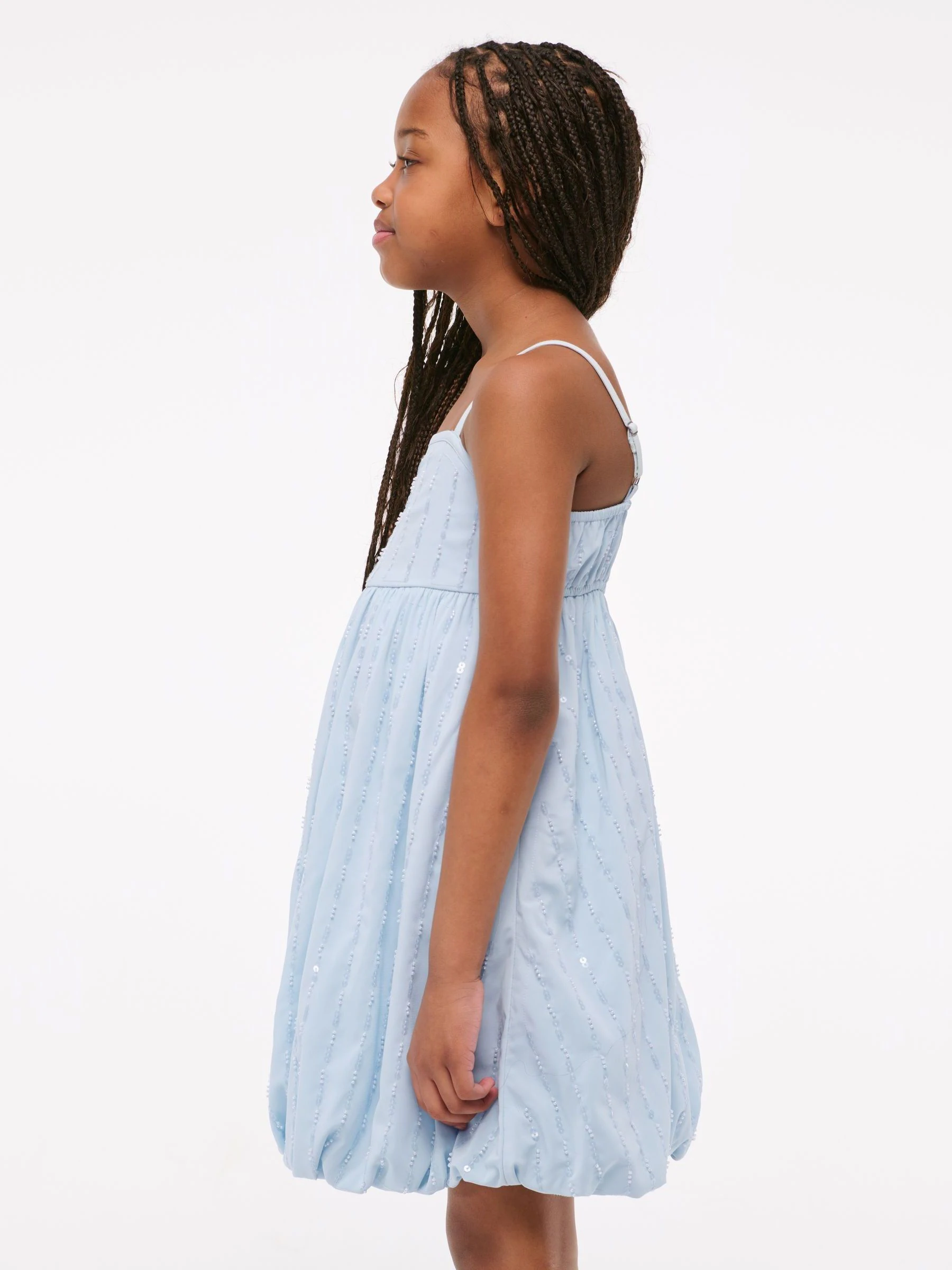 Abercrombie & Fitch High Neck Sequin Mini Dress