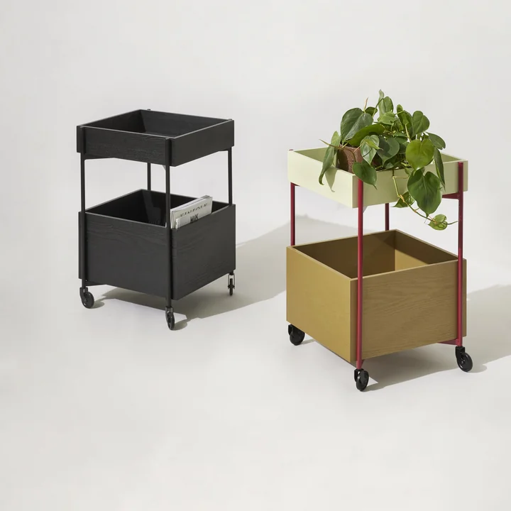 Hübsch Interior - Fresh Trolley, H 70 cm, schwarz