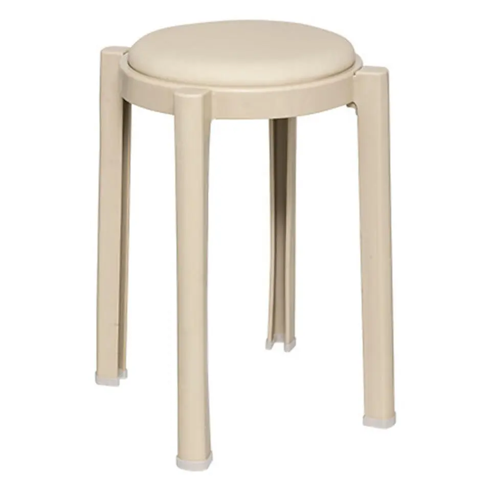 Five Bijzet krukje/stoel - beige - D41 x H47 cm