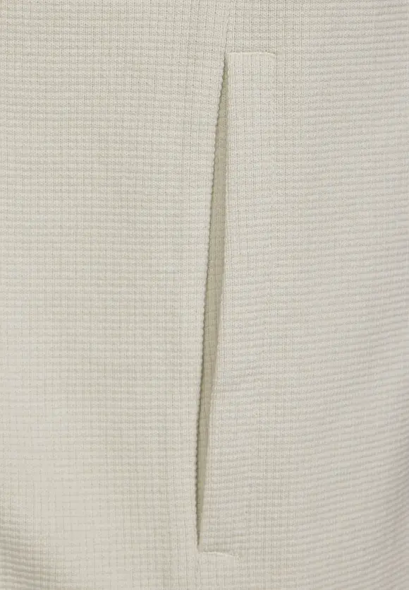 Waffel Struktur Hoodie - faded stone
