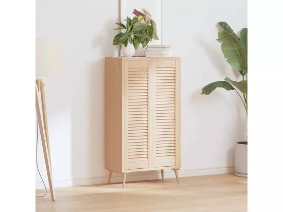 Portes d'armoire à persiennes 2 pcs 99x29,5 cm pin massif