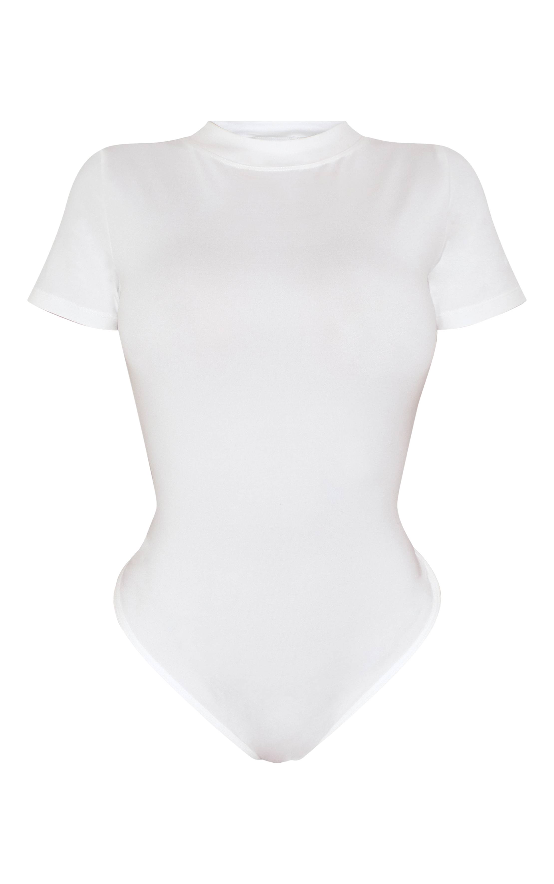 Blanc Body Sculptant À Manches Courtes Shape