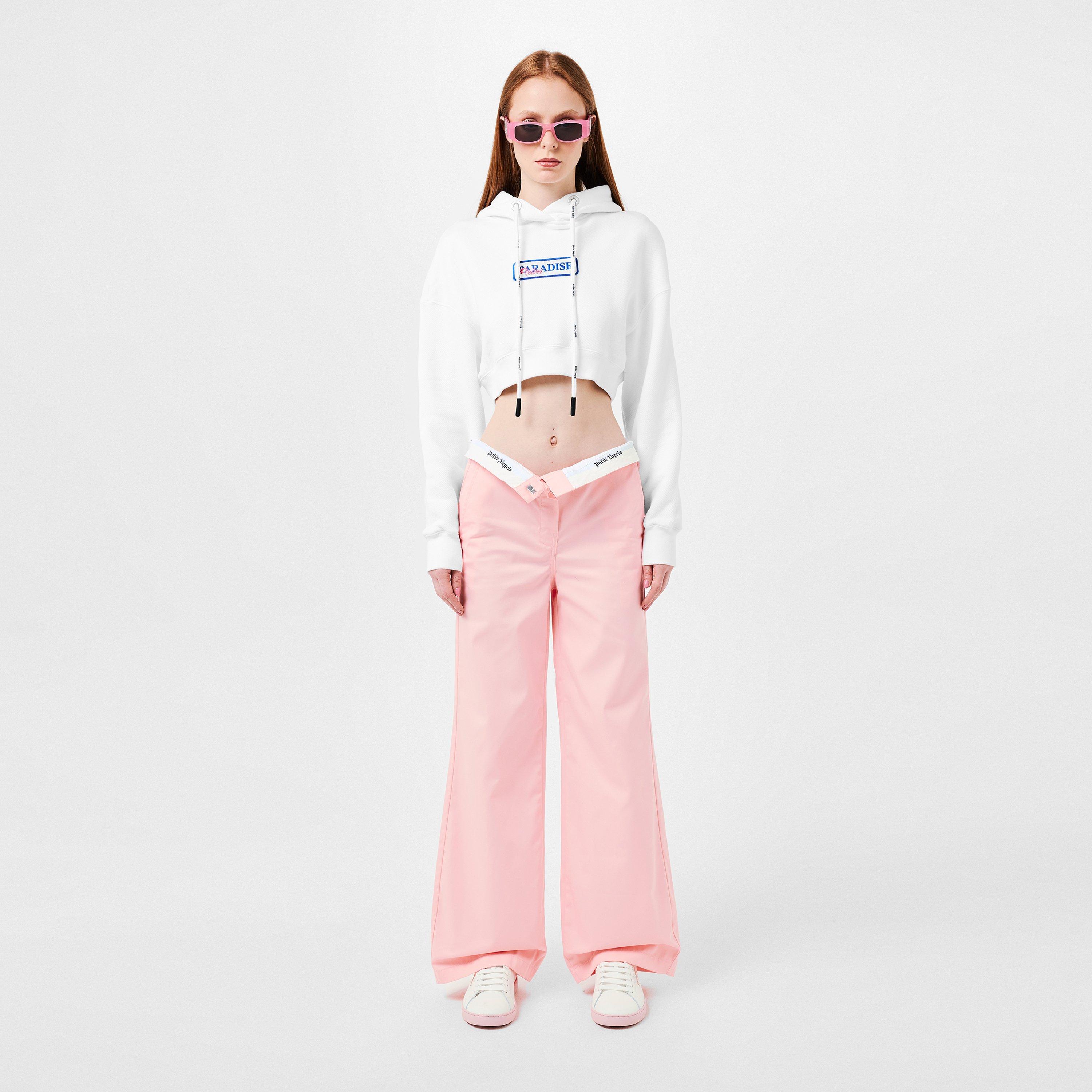 Palm Angels Paradise Cropped Hoodie