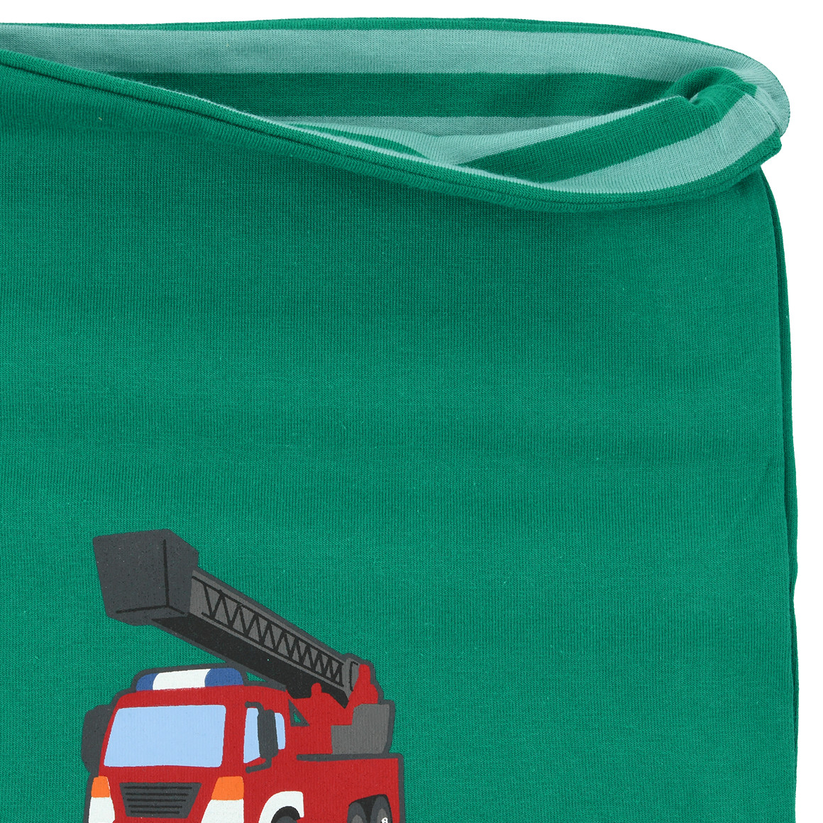 Topolino Jungen Snood mit Feuerwehr-Print grün