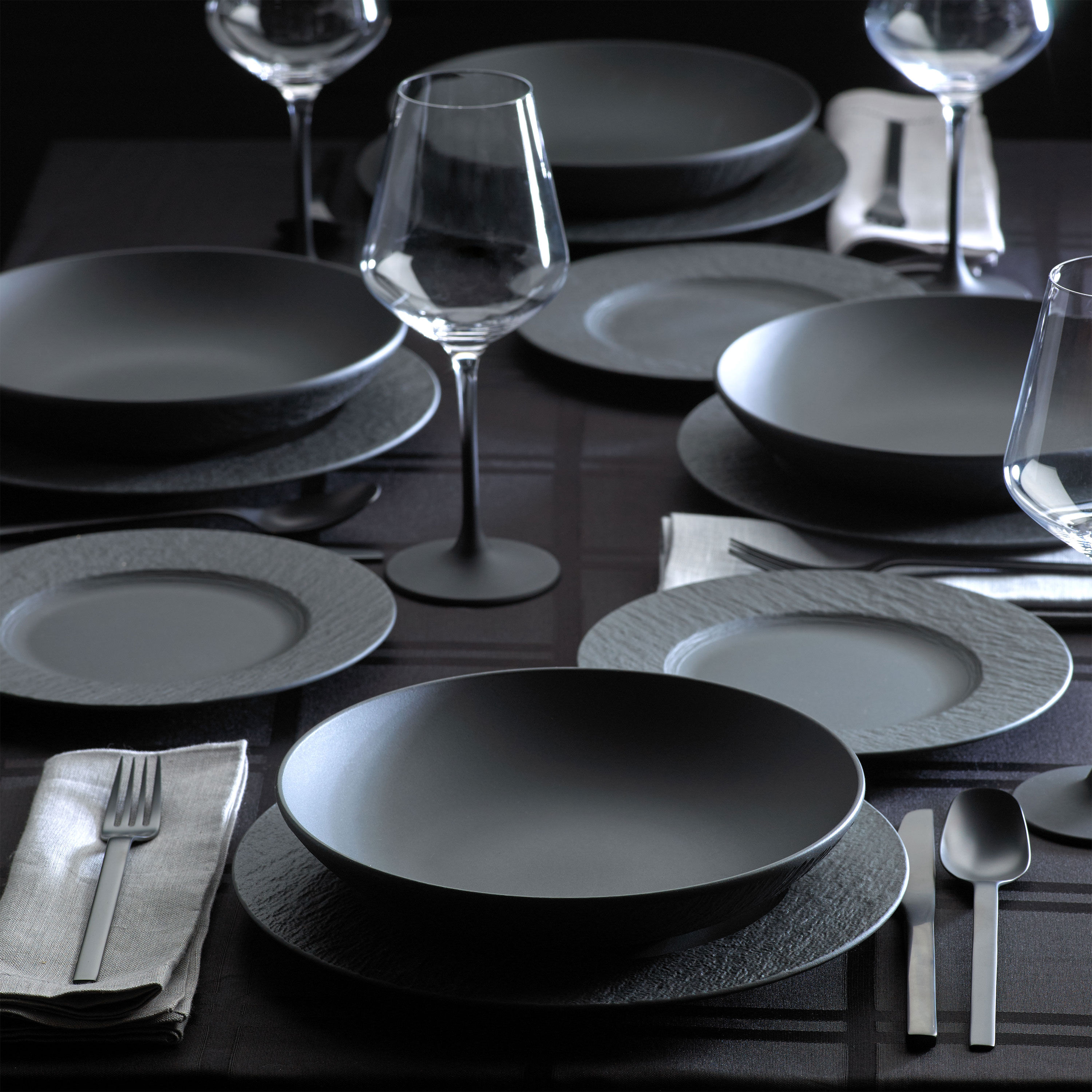 Manufacture Starter set Black, Premium Porcelain